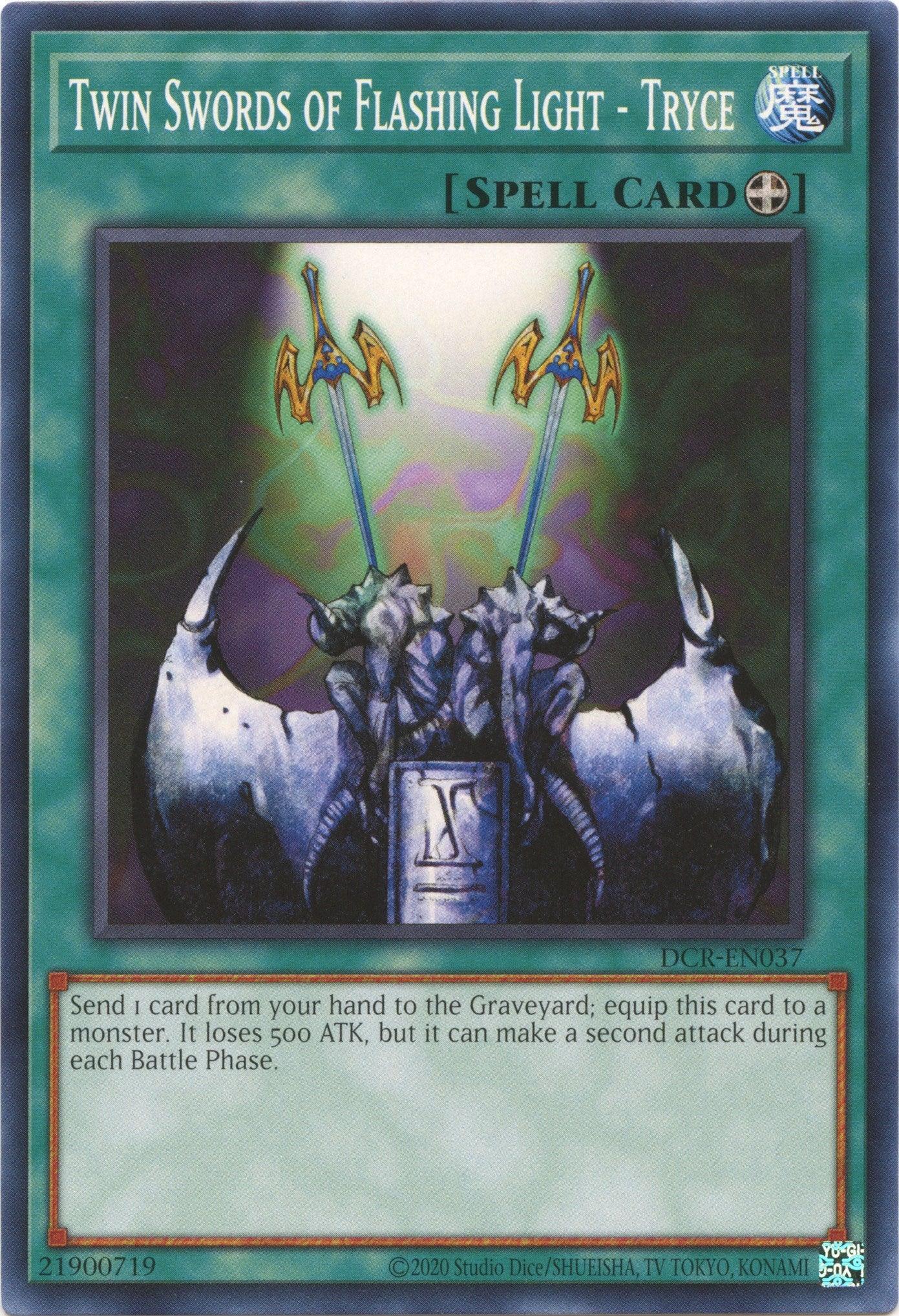 Twin Swords of Flashing Light - Tryce (25th Anniversary) [DCR-EN037] Common - Josh's Cards