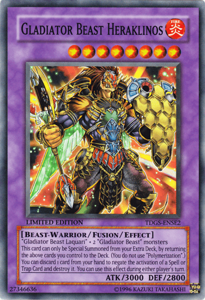 Gladiator Beast Heraklinos [TDGS-ENSE2] Super Rare - Josh's Cards