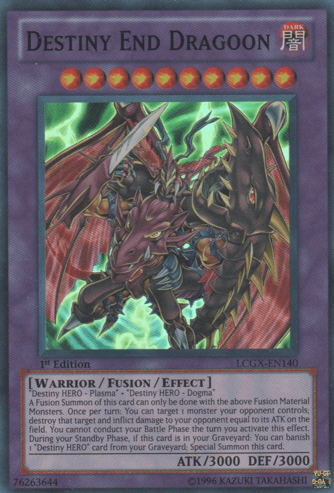 Destiny End Dragoon [LCGX-EN140] Super Rare - Josh's Cards