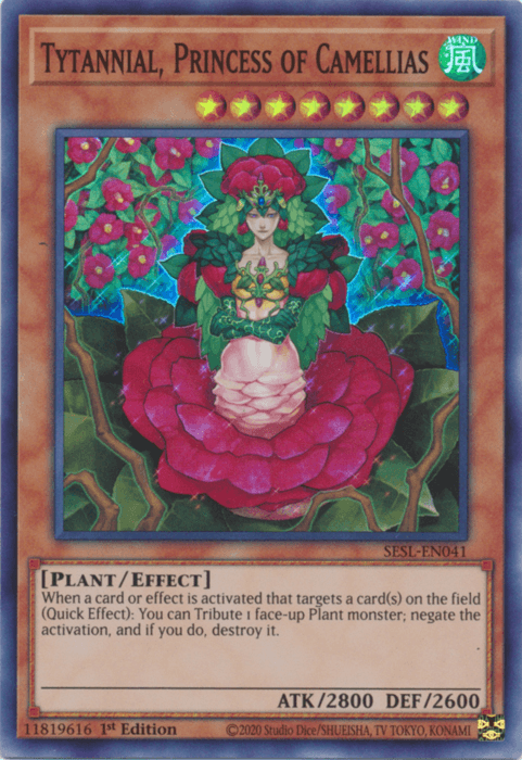 Tytannial, Princess of Camellias [SESL-EN041] Super Rare - Josh's Cards