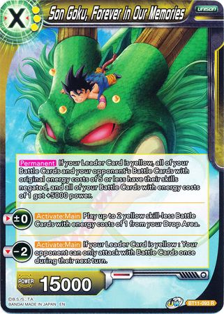 Son Goku, Forever in Our Memories (BT11-093) [Vermilion Bloodline] Parallel Foil