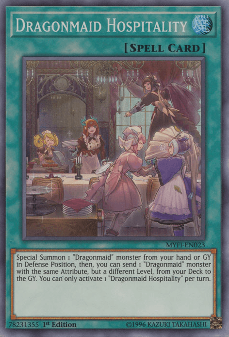 Dragonmaid Hospitality [MYFI-EN023] Super Rare - Josh's Cards