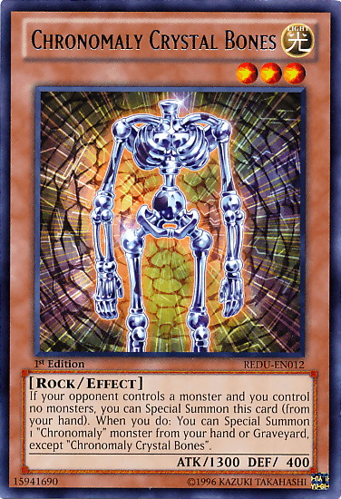 Chronomaly Crystal Bones [REDU-EN012] Rare - Josh's Cards