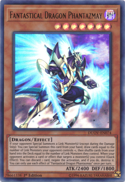 Fantastical Dragon Phantazmay [DUOV-EN074] Ultra Rare - Josh's Cards
