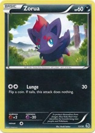 Zorua (#13) [13] (BW Trainer Kit: Excadrill & Zoroark)