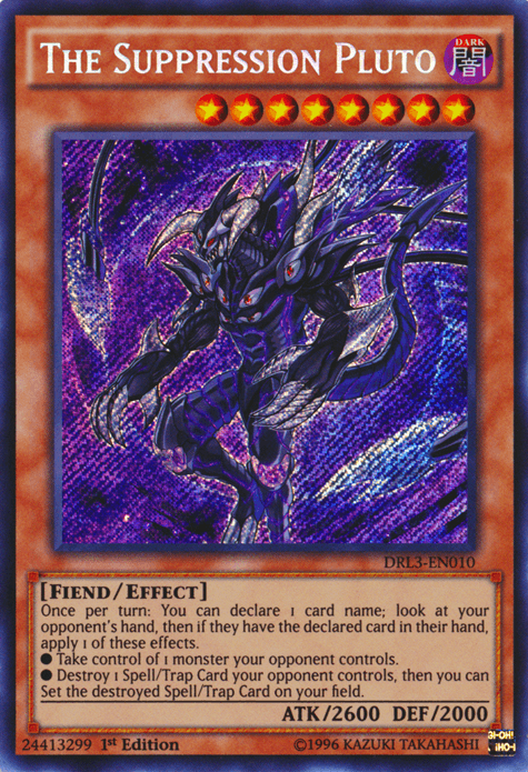 The Suppression Pluto [DRL3-EN010] Secret Rare - Josh's Cards
