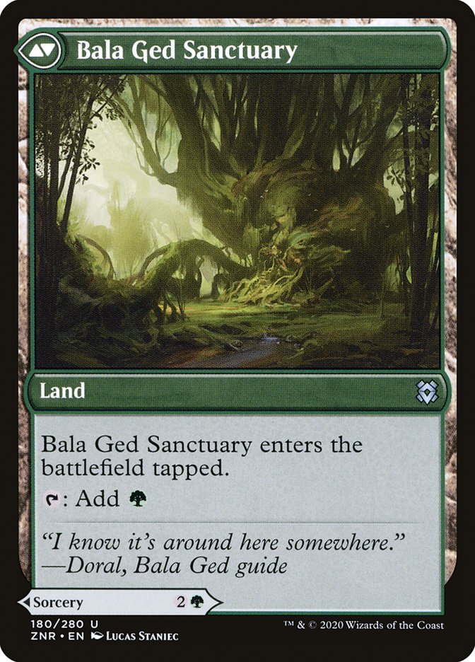 Bala Ged Recovery // Bala Ged Sanctuary (ZNR-180) - Zendikar Rising Foil
