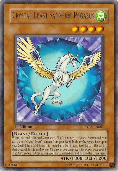 Crystal Beast Sapphire Pegasus [FOTB-EN007] Ultra Rare - Josh's Cards