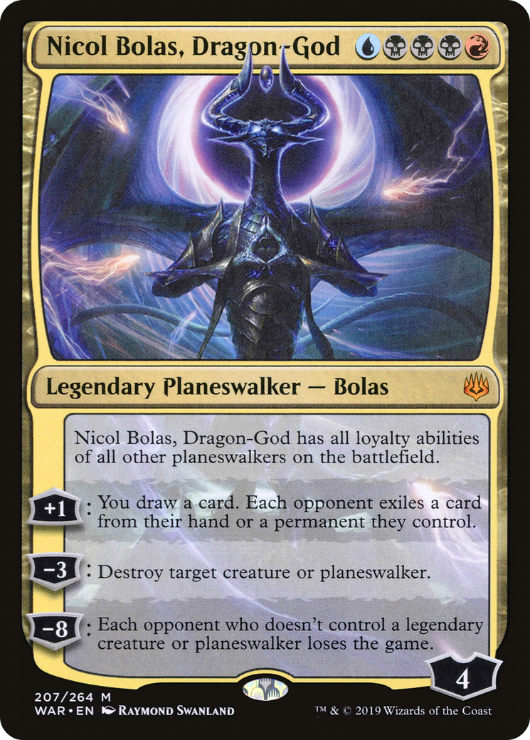 Nicol Bolas, Dragon-God (WAR-207) - War of the Spark