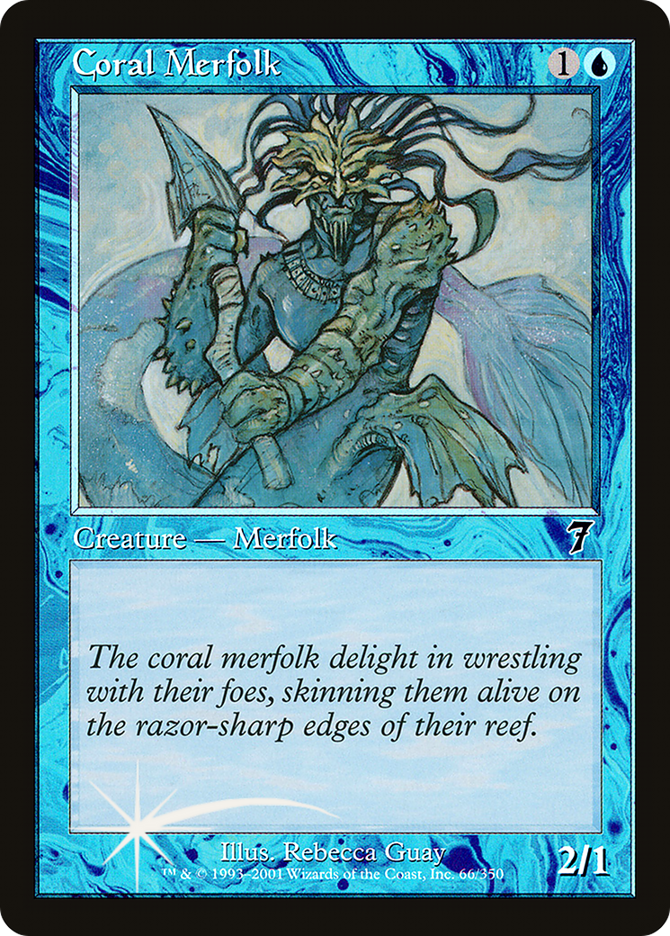 Coral Merfolk [Seventh Edition] Foil