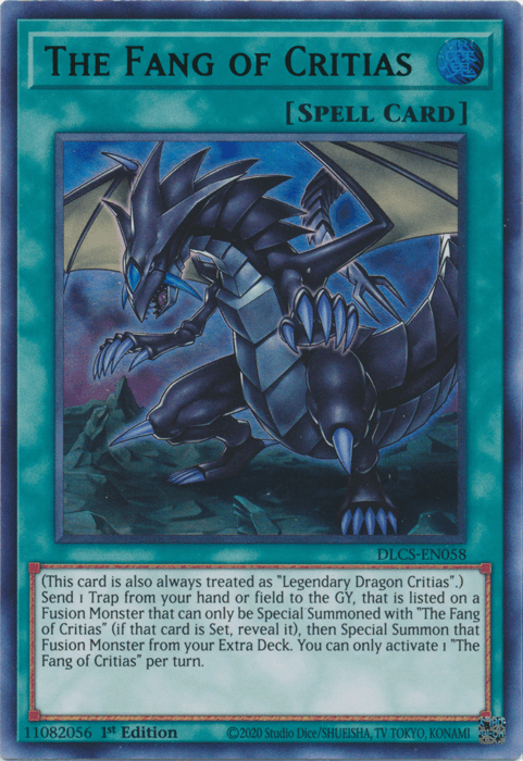 The Fang of Critias (Green) [DLCS-EN058] Ultra Rare - Josh's Cards