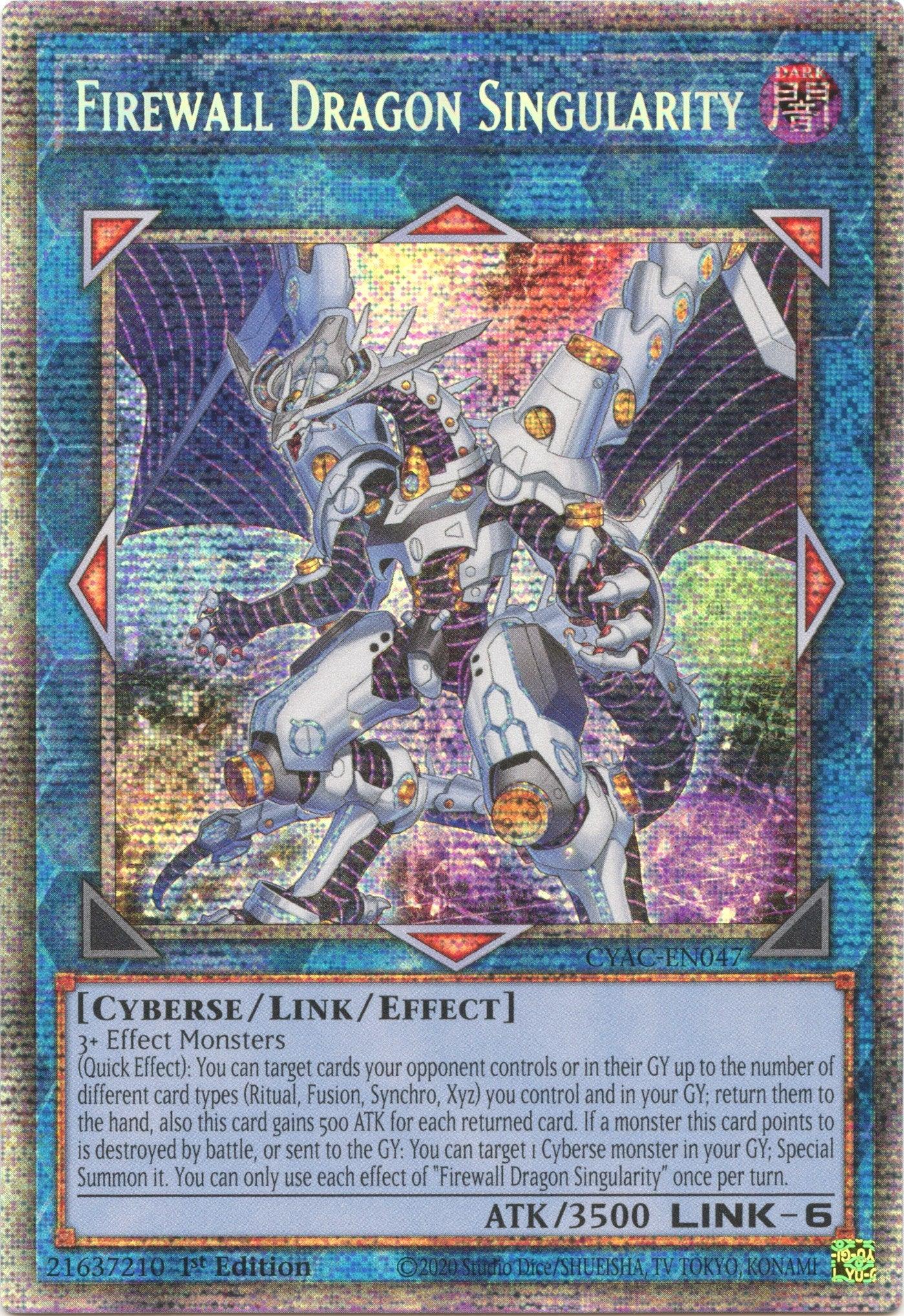 Firewall Dragon Singularity [CYAC-EN047] Starlight Rare - Josh's Cards