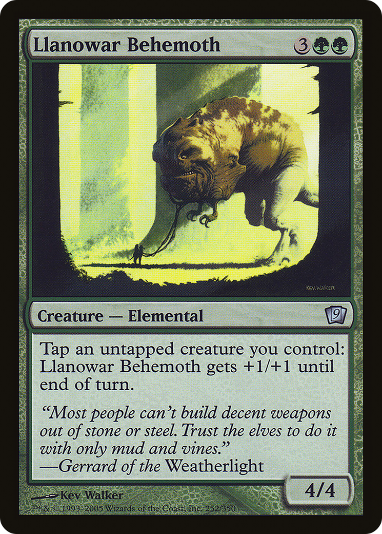 Llanowar Behemoth [Ninth Edition] Foil
