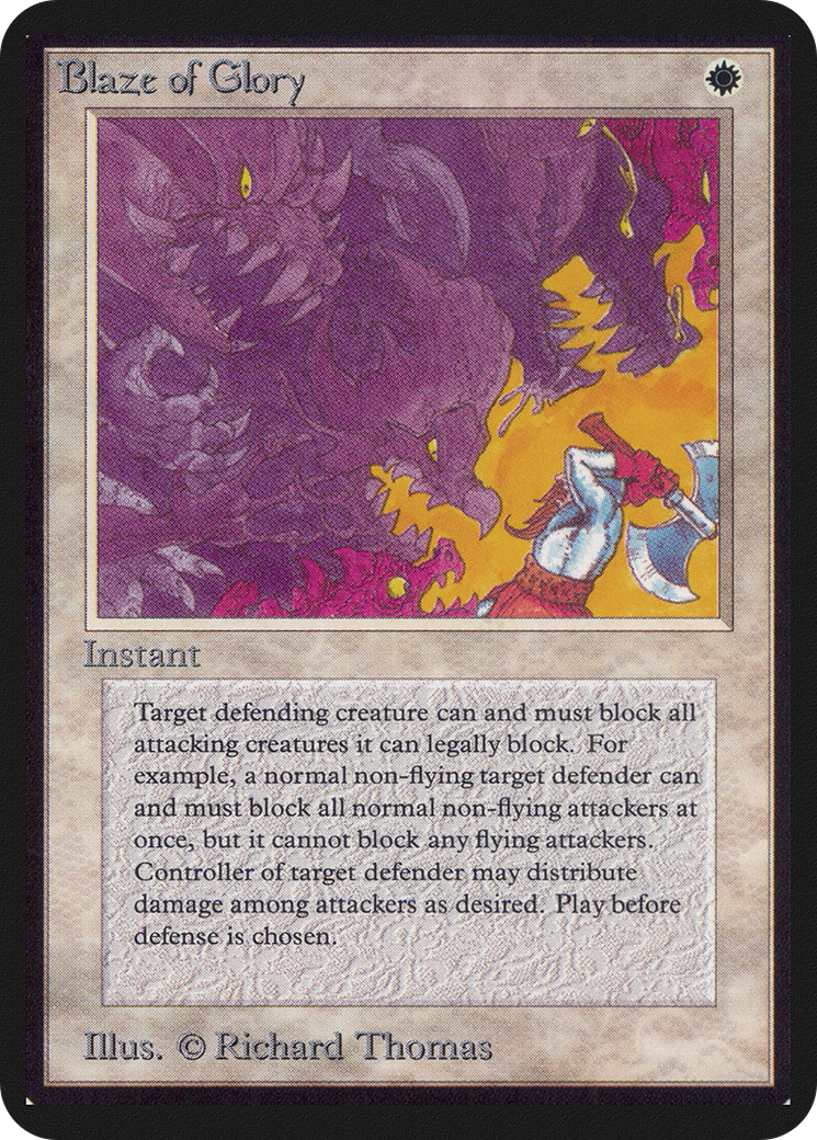 Blaze of Glory (LEA-) - Limited Edition Alpha