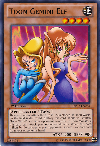 Toon Gemini Elf [BP02-EN033] Common - Josh's Cards