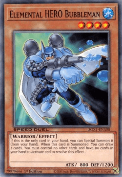 Elemental HERO Bubbleman [SGX1-ENA08] Common - Josh's Cards