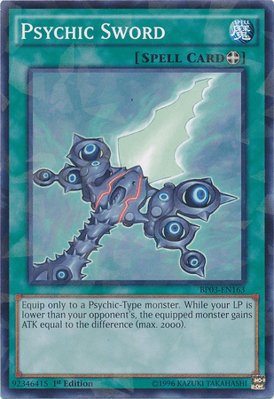 Psychic Sword [BP03-EN163] Shatterfoil Rare - Josh's Cards