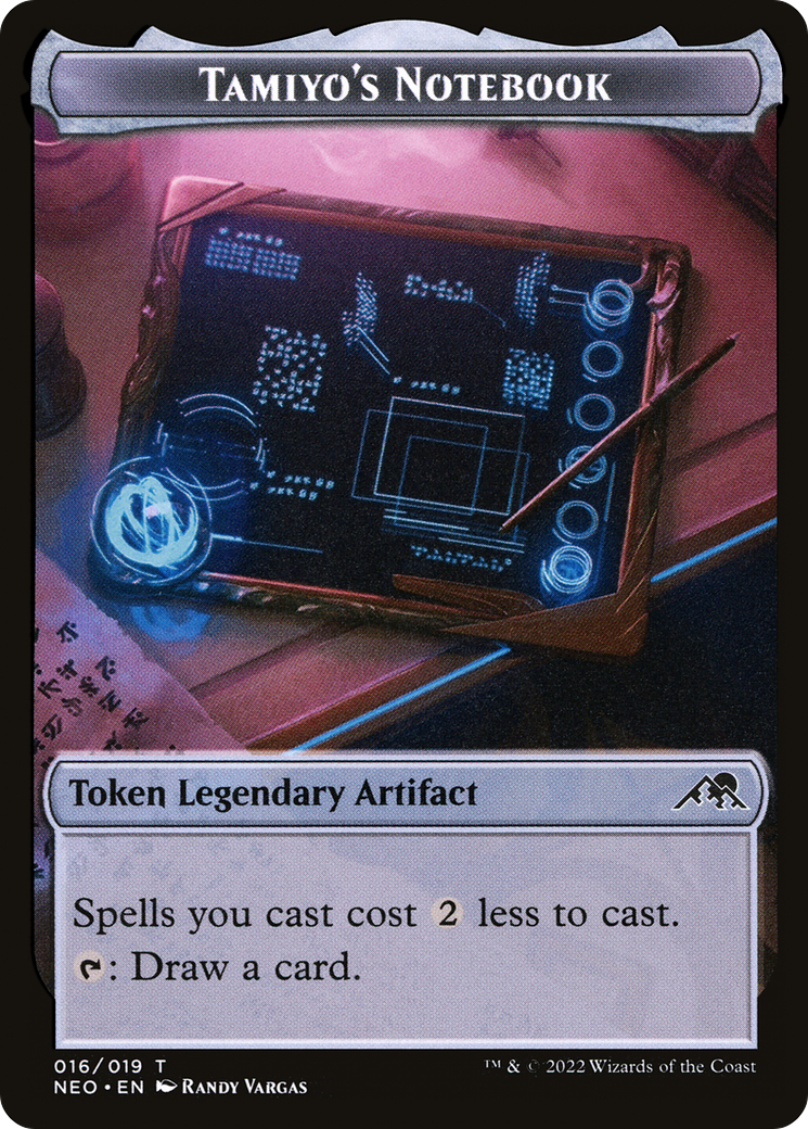 Tamiyo's Notebook (NEO-016) - Kamigawa: Neon Dynasty Tokens