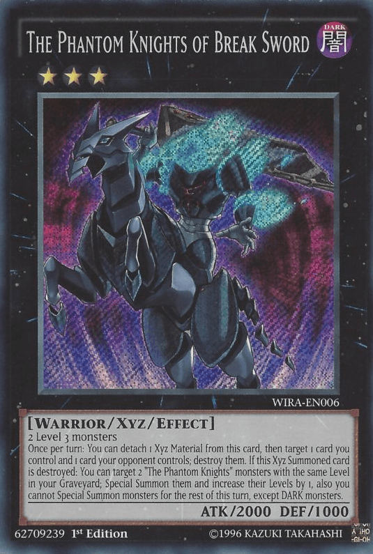 The Phantom Knights of Break Sword [WIRA-EN006] Secret Rare - Josh's Cards