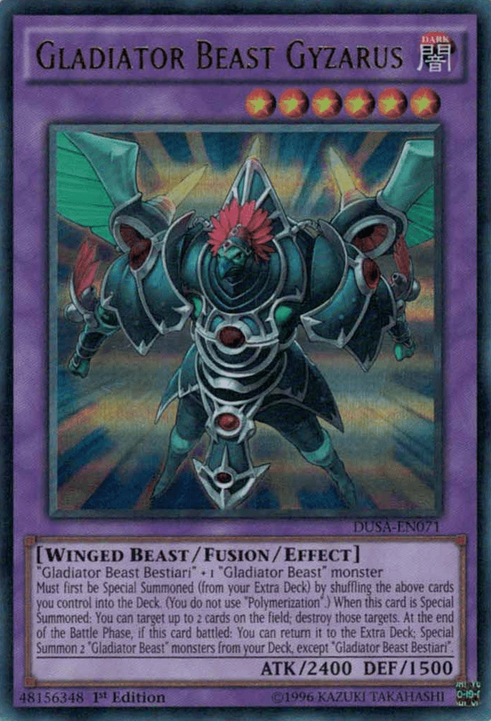 Gladiator Beast Gyzarus [DUSA-EN071] Ultra Rare - Josh's Cards