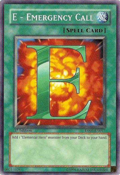E - Emergency Call [DP03-EN017] Common - Josh's Cards