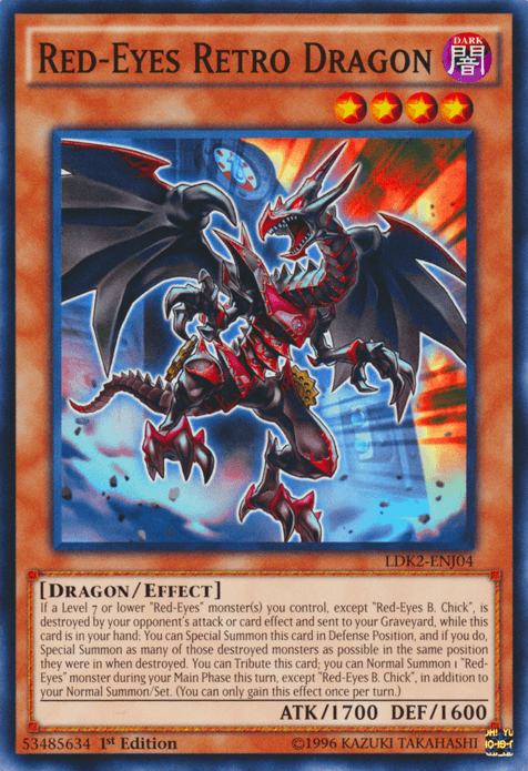 Red-Eyes Retro Dragon [LDK2-ENJ04] Common - Josh's Cards