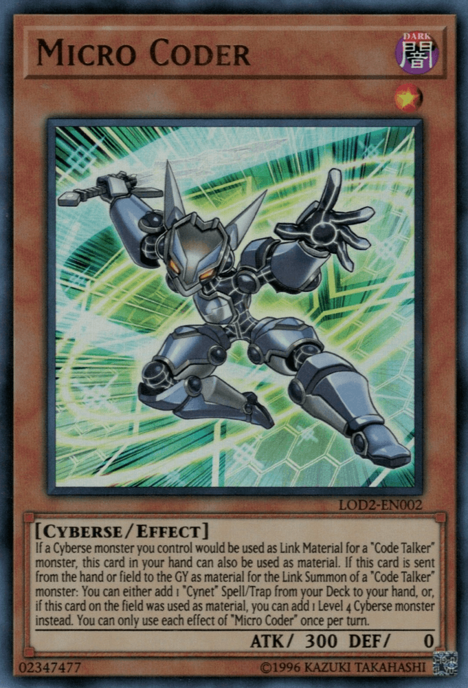 Micro Coder [LOD2-EN002] Ultra Rare - Josh's Cards