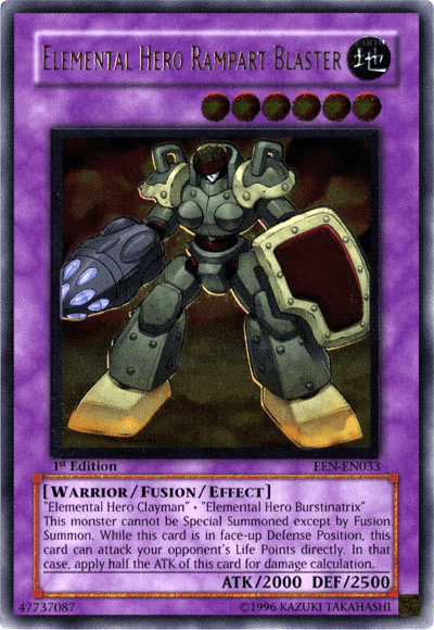 Elemental Hero Rampart Blaster [EEN-EN033] Ultimate Rare - Josh's Cards