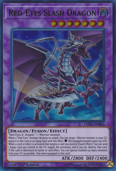 Red-Eyes Slash Dragon [LEDU-EN003] Ultra Rare - Josh's Cards