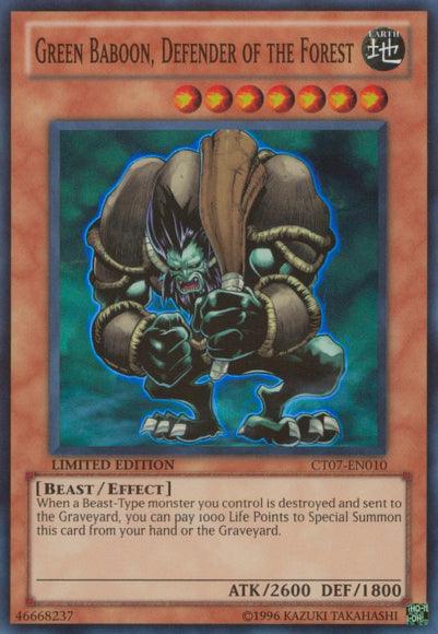 Green Baboon, Defender of the Forest [CT07-EN010] Super Rare - Josh's Cards