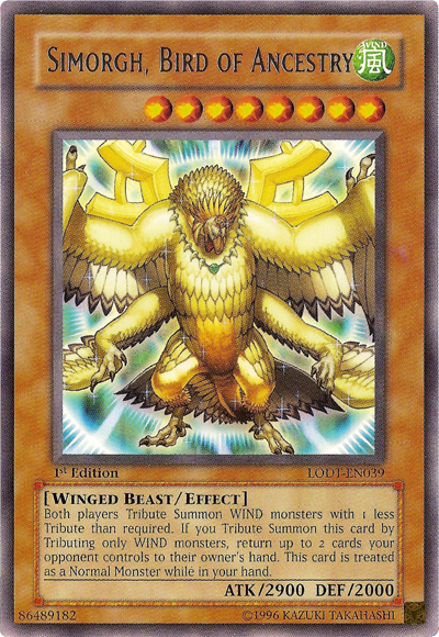 Simorgh, Bird of Ancestry (LODT-EN039) - Light of Destruction Unlimited