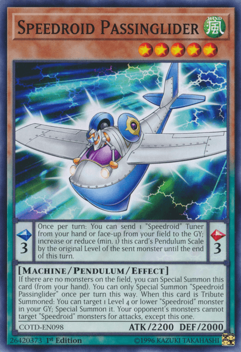 Speedroid Passinglider [COTD-EN098] Common - Josh's Cards