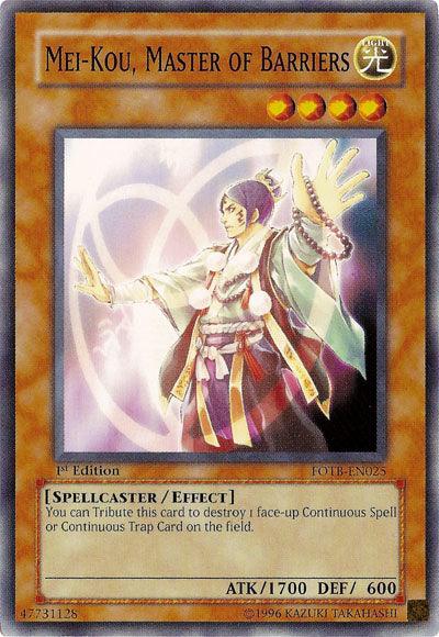 Mei-kou, Master of Barriers [FOTB-EN025] Common - Josh's Cards