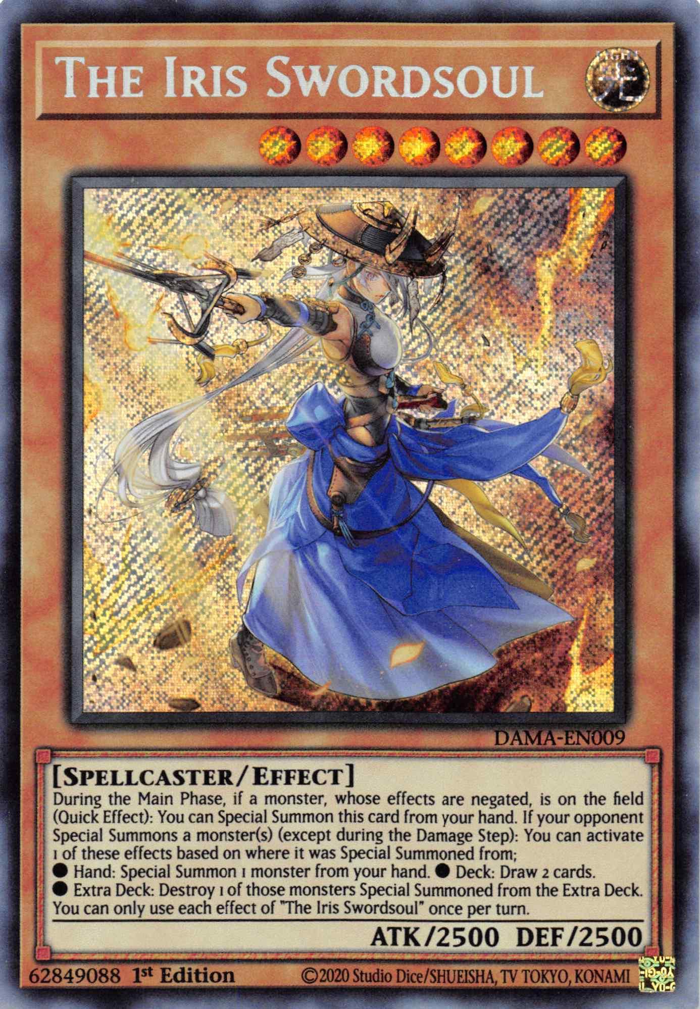 The Iris Swordsoul [DAMA-EN009] Secret Rare - Josh's Cards