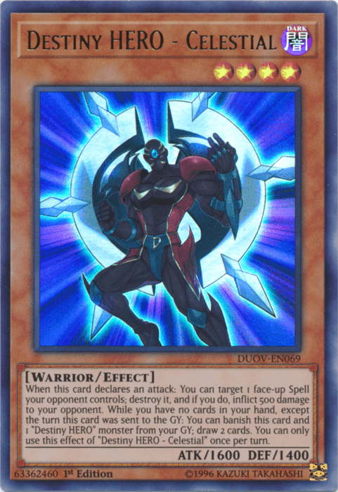 Destiny HERO - Celestial [DUOV-EN069] Ultra Rare - Josh's Cards