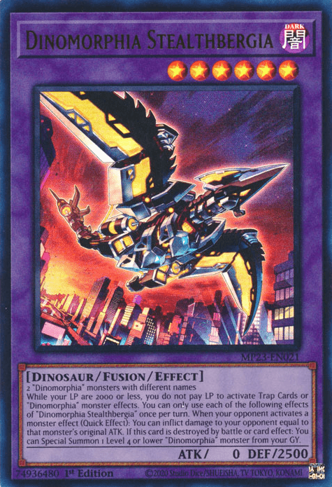 Dinomorphia Stealthbergia [MP23-EN021] Ultra Rare - Josh's Cards