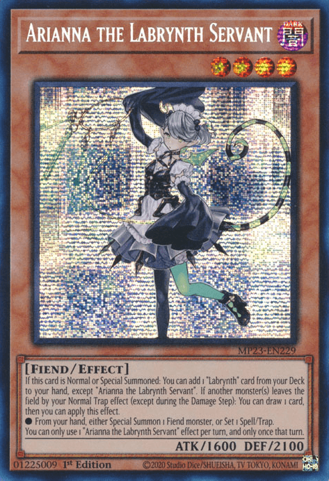 Arianna the Labrynth Servant [MP23-EN229] Prismatic Secret Rare - Josh's Cards
