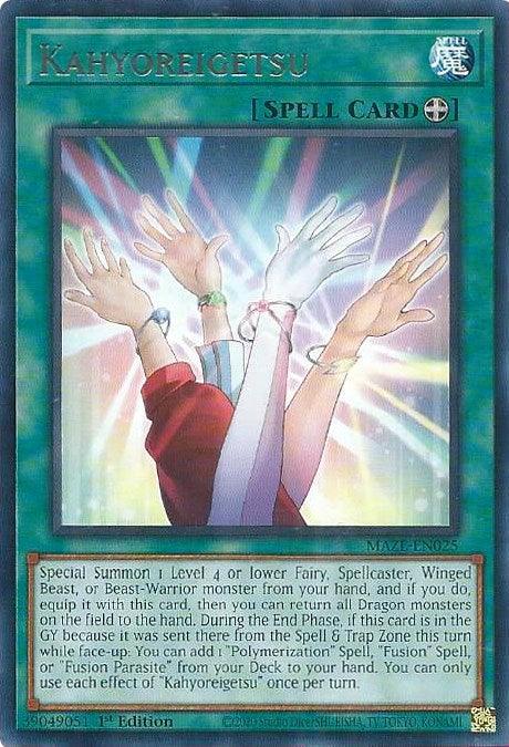 Kahyoreigetsu [MAZE-EN025] Rare - Josh's Cards
