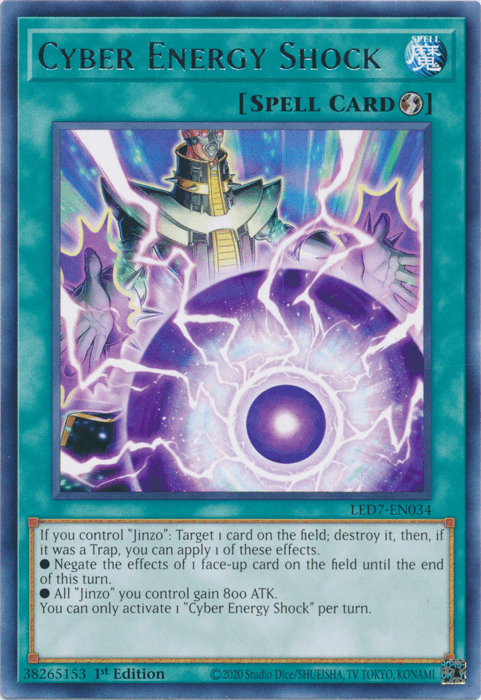 Cyber Energy Shock [LED7-EN034] Rare - Josh's Cards
