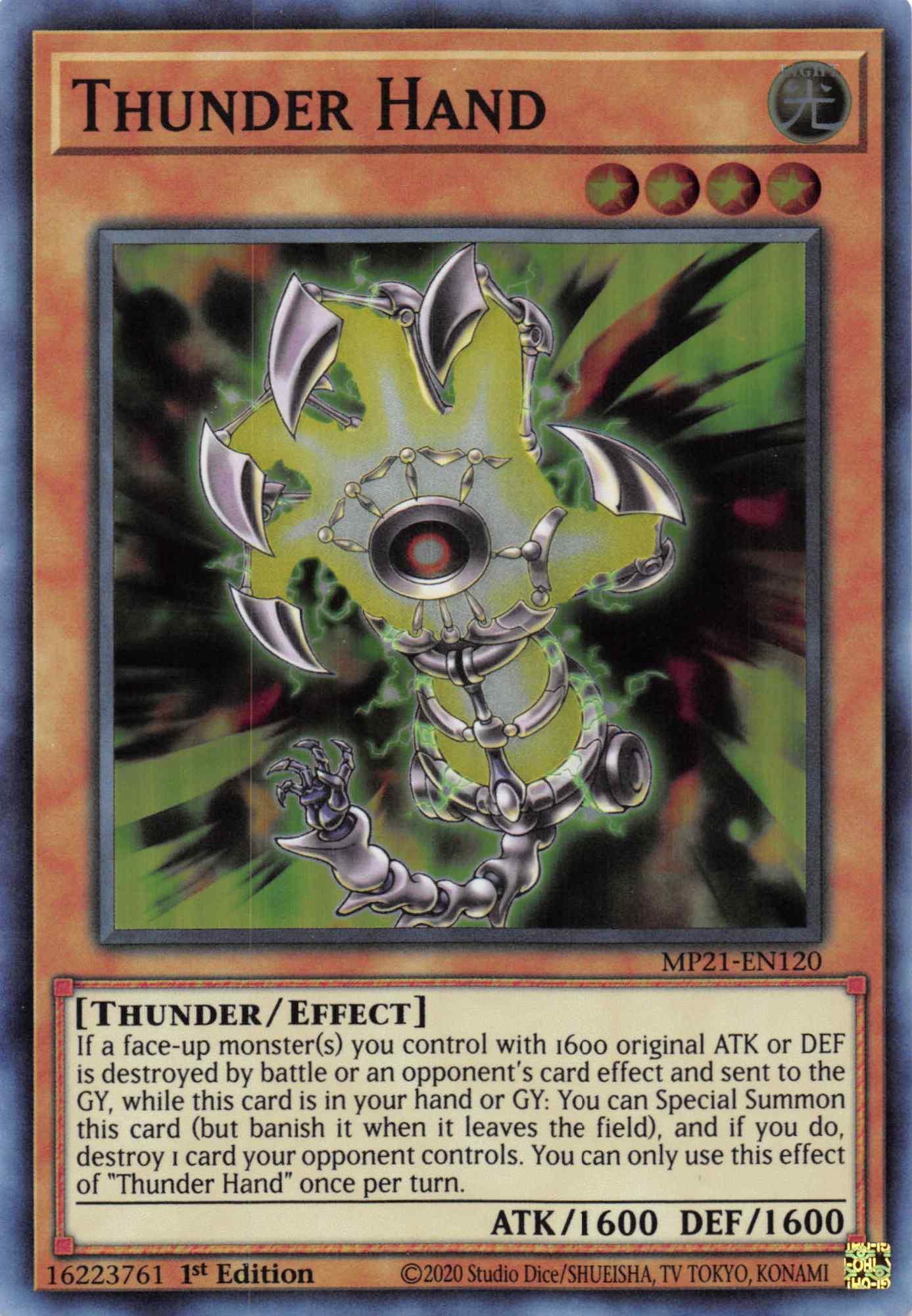 Thunder Hand [MP21-EN120] Super Rare - Josh's Cards