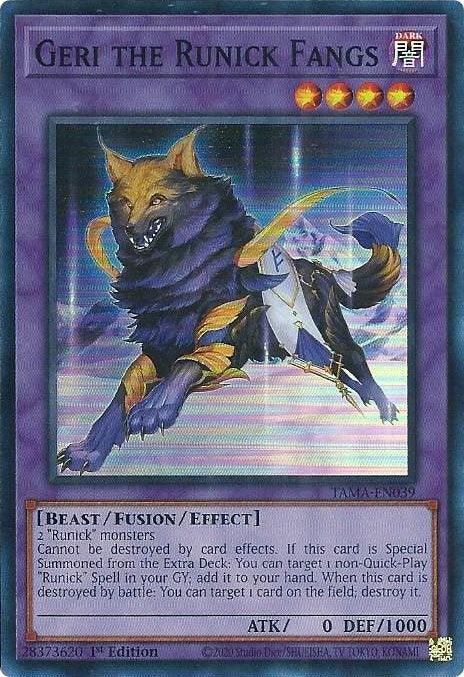 Geri the Runick Fangs [TAMA-EN039] Super Rare - Josh's Cards
