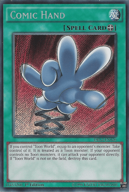 Comic Hand [DRL2-EN026] Secret Rare - Josh's Cards
