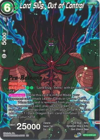 Lord Slug, Out of Control (BT12-076) [Vicious Rejuvenation Prerelease Promos] Parallel Foil