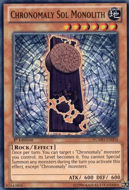 Chronomaly Sol Monolith [NUMH-EN004] Super Rare - Josh's Cards