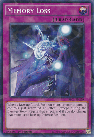 Memory Loss [BP03-EN229] Shatterfoil Rare - Josh's Cards