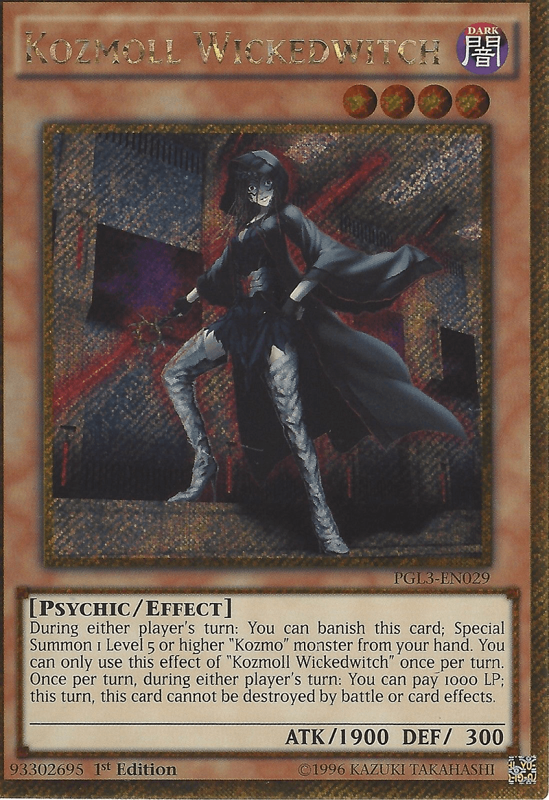 Kozmoll Wickedwitch [PGL3-EN029] Gold Secret Rare - Josh's Cards