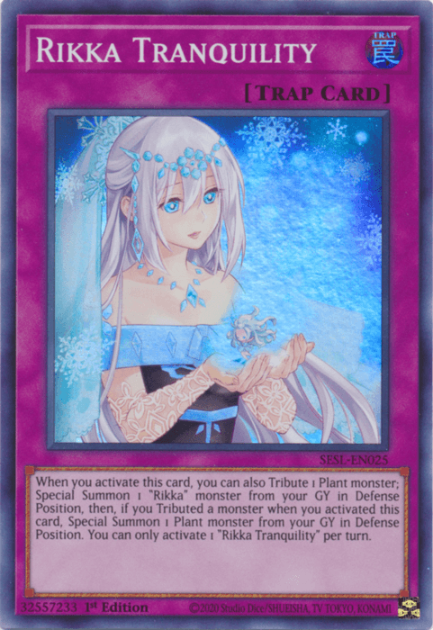 Rikka Tranquility [SESL-EN025] Super Rare - Josh's Cards
