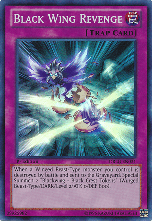 Black Wing Revenge [DRLG-EN031] Super Rare - Josh's Cards