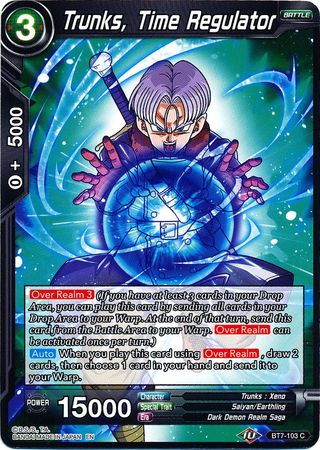 Trunks, Time Regulator (BT7-103) [Assault of the Saiyans] Parallel Foil