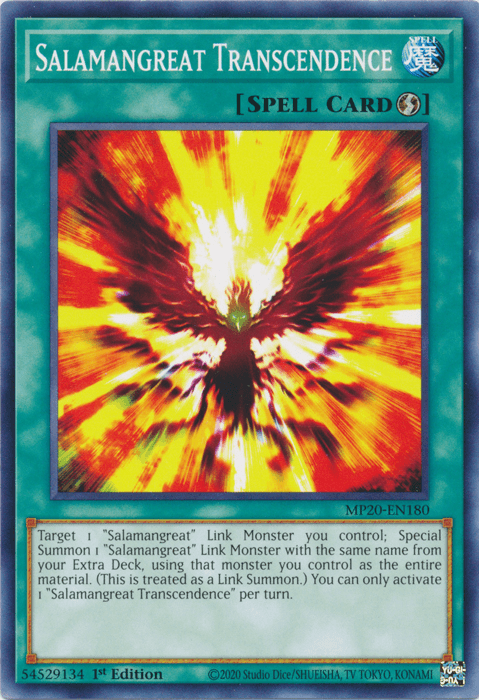 Salamangreat Transcendence [MP20-EN180] Common - Josh's Cards